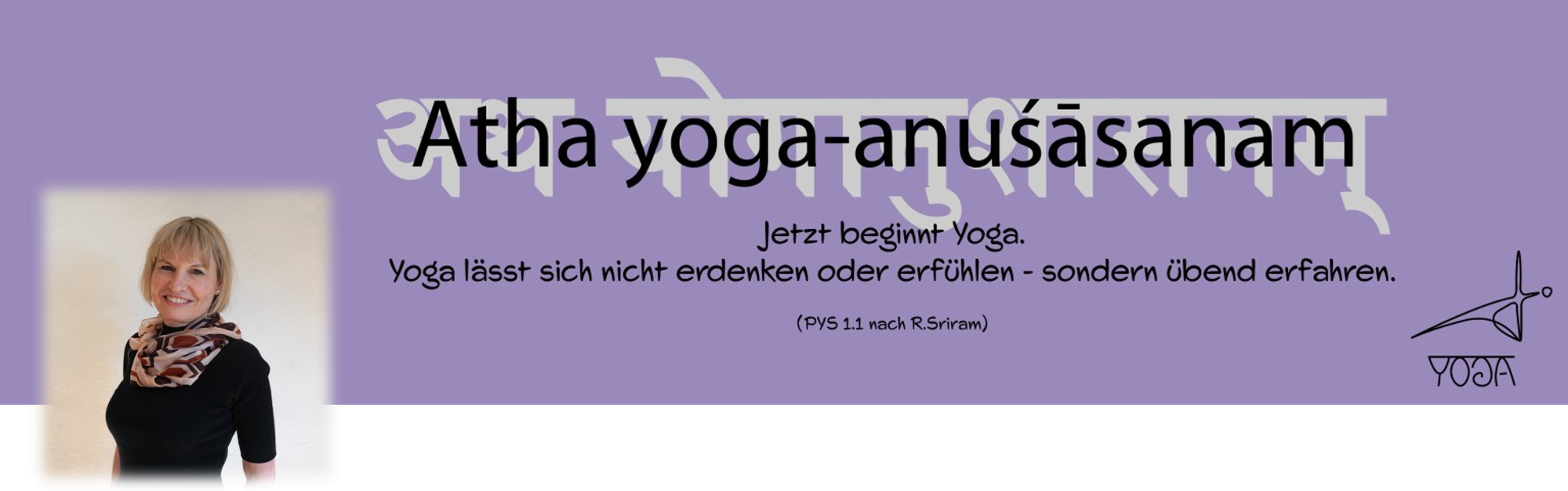 Yoga - erleben - erfahren - erfühlen Logo